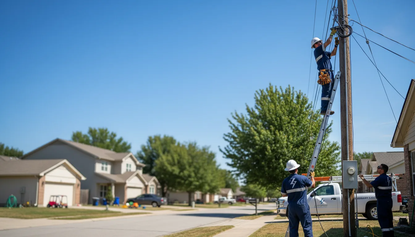 Residential electrician providing installation services in Portland, ND